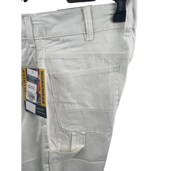 Bass Creek Outfitters Men's White Stretch Carpenter Shorts 30 Outdoor Workwear - Picture 10 of 16